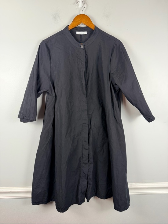 bryn Walker Dresses & Skirts - Bryn Walker Winona Organic Cotton Mandarin Collar Elbow Sleeve Tunic Dress Med